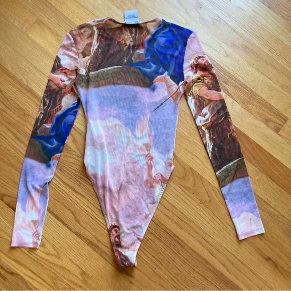 ZARA The Fates Art Print Mesh Bodysuit - Picture 10 of 14